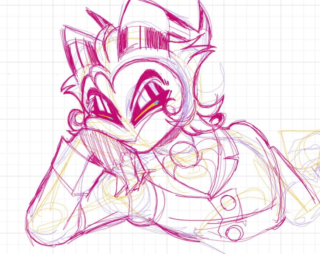 I forgot to upload this, even though I'm no longer in the fandom and I don't plan to interact with them again. I wanted to see if I still remember one of the characters that was my favorite, so I decided to draw Crimson from memory.