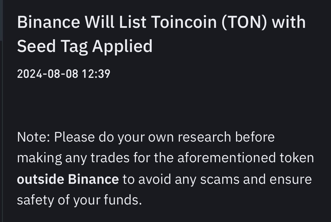 0xCedricDefi's tweet photo. Binance vừa thông báo list Toncoin $TON. Mùa này hệ sinh thái của Ton chắc chắn sẽ bùng nổ mạnh. 

Focus vào Ton, Sol, Base nhỉ các sếp.

#TON https://t.co/GuS8lG2Jbr