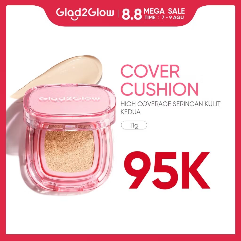 dini_salamiah's tweet photo. Glad2Glow Perfect Cover Cushion Oil-Control matte Waterproof Sweatproof Finish Poreless Cushion Refill BB CC Cream Makeup BPOM IVORY dengan harga Rp95.000. Dapatkan di Shopee sekarang! https://t.co/WmFWou3G2u https://t.co/QlEhUYJlot