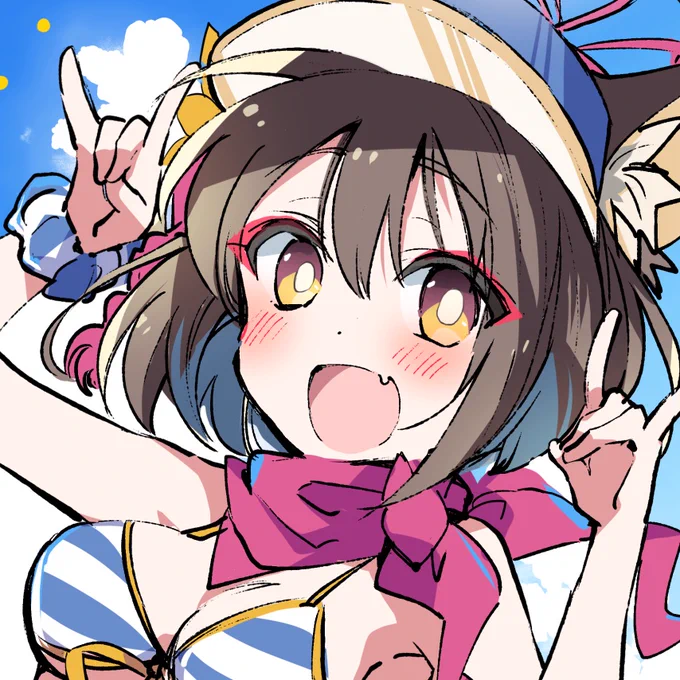 イヅナちゃん水着ラブ! #ブルーアーカイブ 