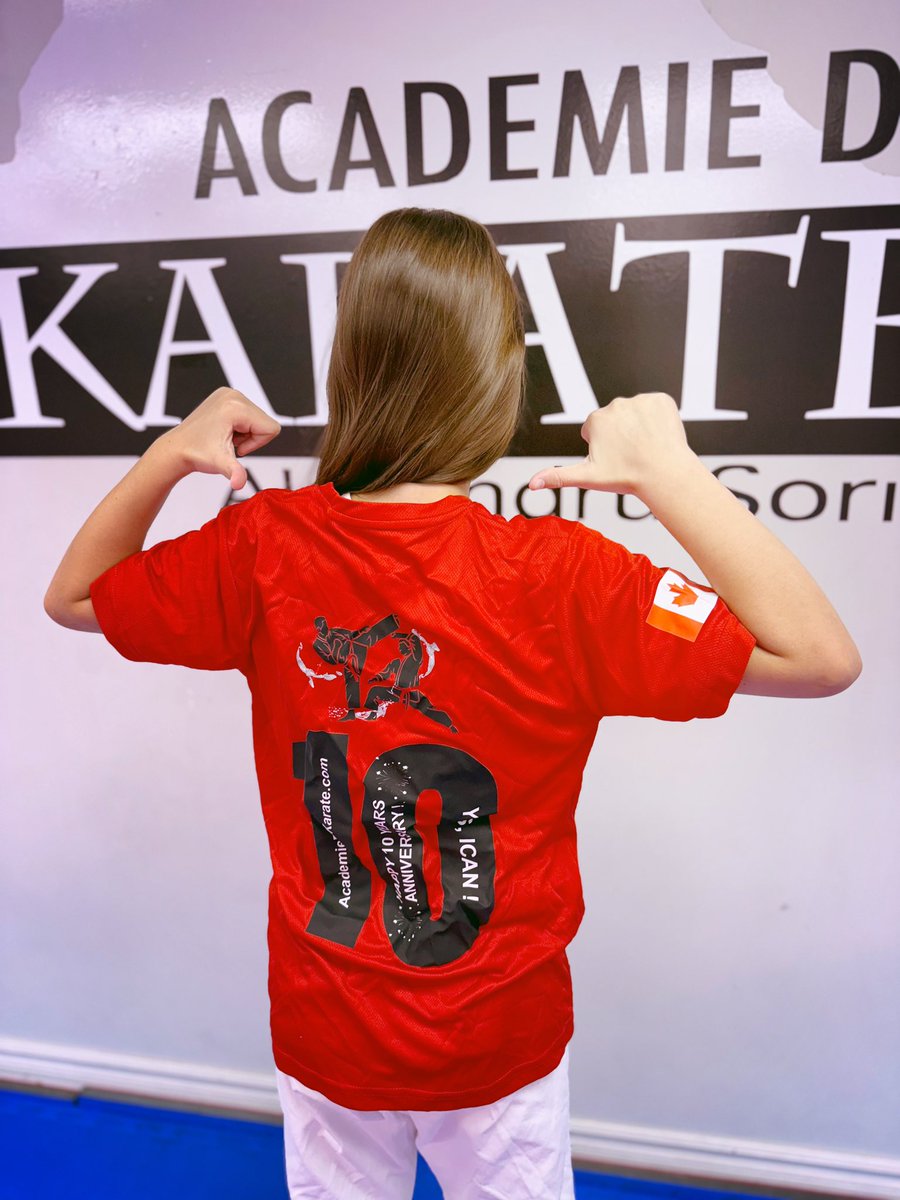 🎉 Celebrate 10 Years of Excellence with Our New T-Shirts! 🎉

We're excited to unveil our special 10th-anniversary t-shirts at our karate academy! Our wonderful model Agata is here to show off these fantastic shirts, perfect for all our dedicated students and supporters.