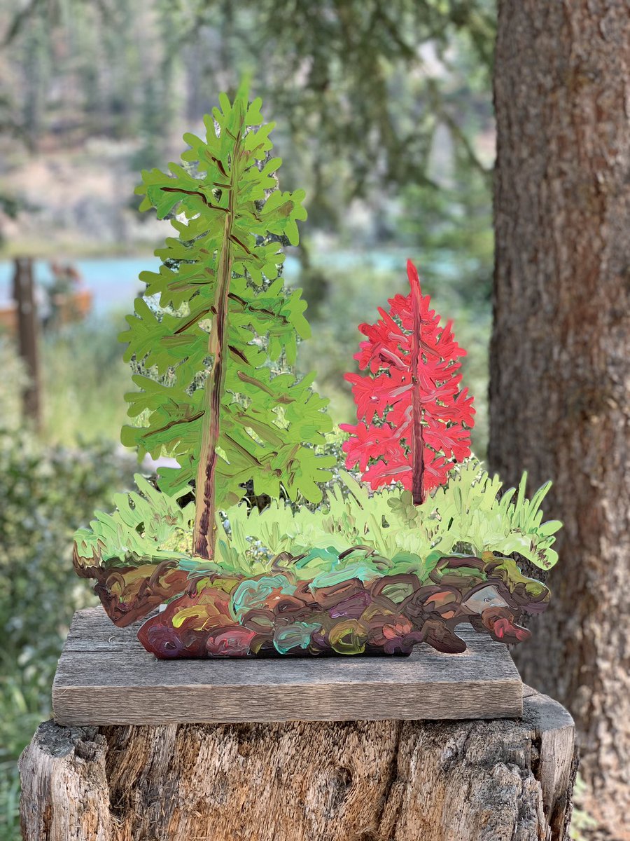 Art In Nature Trail. Bow River Trail, Banff.