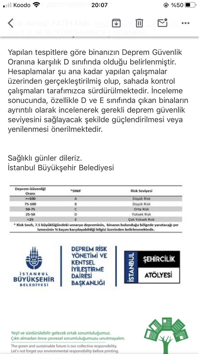 tuzluuayran's tweet photo. @BuyukcekmeceBld @istanbulbld @BuyukcekmeceBld @ekrem_imamoglu Bu mailin ardından neredeyse 1 sene geçti ne biri geldi ne de bir önlem aldınız. @drhasanakgun 
@csbgovtr
#kentseldönüşüm
 @ekrem_imamoglu https://t.co/yeUQuFVq7O