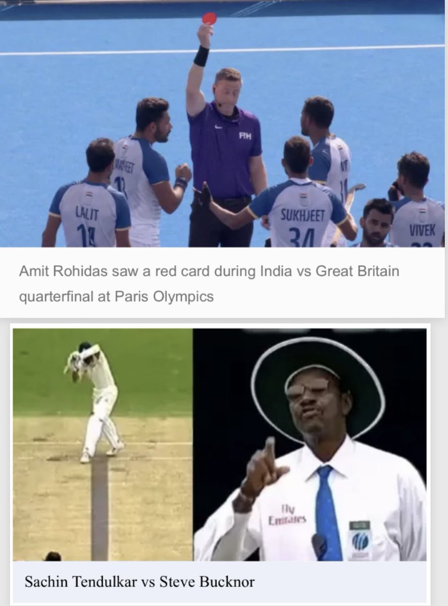 nitesh_kumar21's tweet photo. From cricket pitches with Sachin to Olympic arenas, India has faced unfair calls. But with resilience, we'll command respect and fairness globally. #India #Sports #olympics #fairplay #Paris2024Olympic https://t.co/0Zhb7PNIgA