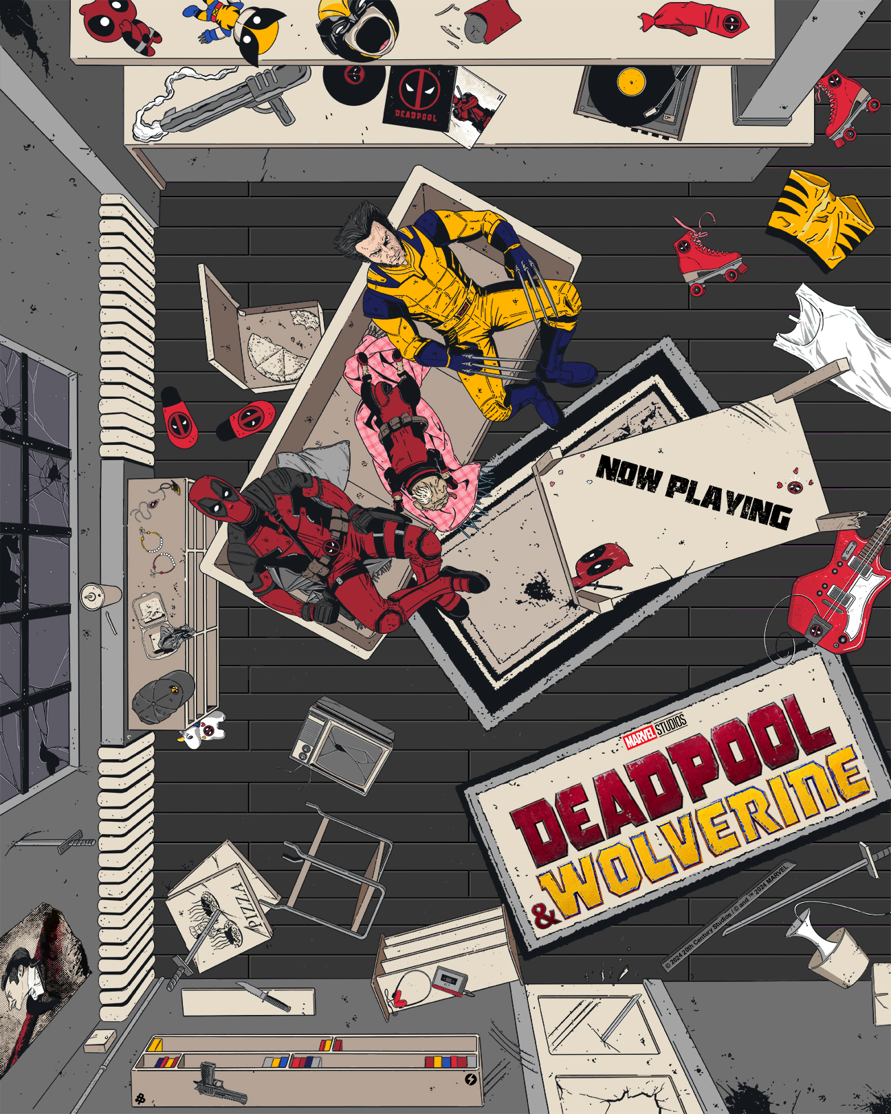 Creatieve posters van Deadpool & Wolverine 