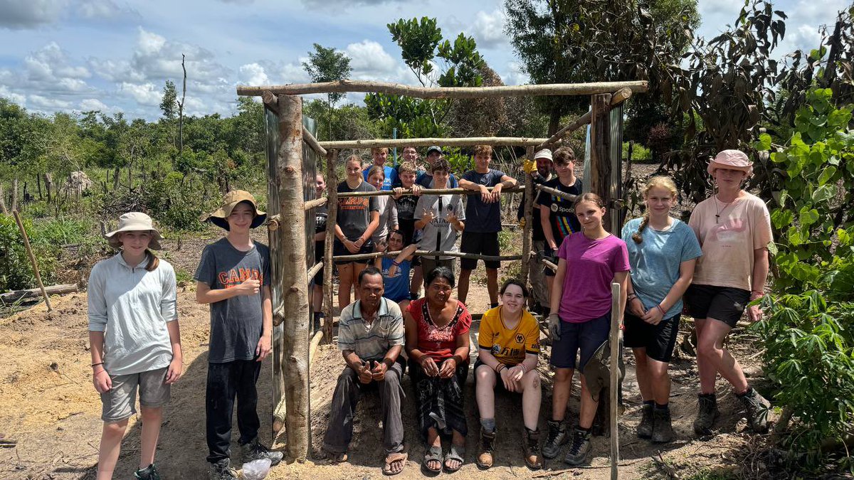 CampCambodia's tweet photo. Student #TeamTonsay completed one toilet for local family near camp 👏👏
#Campseffect 
#Dosomethingamazing
@CampsInt https://t.co/YNqX57xzgG