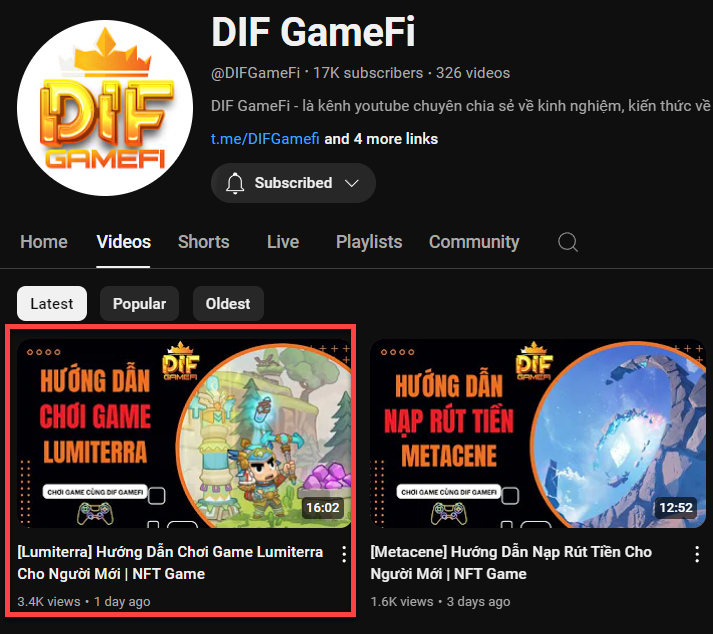 KhiemBNB's tweet photo. ♨️Video hướng dẫn chơi game @LumiterraGame đạt 3,4k view + 4x comment thảo luận về game sau 1 ngày lên video - HOT QUÁ HOT ae nhể?

👉Nhiều ae vẫn chưa có suất chơi game, nên ae nhà DIF lại mang về 05 suất test game cho ae tương tác ngẫu nhiên nha

⛔️Ae nào có WL rồi - thì nhường cho ae khác nha
⛔️ Tất cả WL là FREE từ dự án, nên ae đừng mang ra mua/bán nhé :| 

🥳Để tham gia GA siêu nhanh nha ae:

1. Follow:
@LumiterraGame
@DIFGameFi
@LongTat2002 
+ Join Discord https://t.co/TpXRQlKgTA  
+ Join Telegram https://t.co/rJCR8DHRmY   

=> Để nhận hướng dẫn và voice call chơi game cùng ae tui nha  

2. Like + Repost post này  

3. Tag 3 người bạn yêu thích Lumiterra vô comment + VÍ RON nha ae

⏰KẾT THÚC: 19h00 ngày 08/08/2024

🥳Tui sẽ random chọn 05 bạn may mắn và submit luôn ví các bạn điền ở comment nhé 

⛔️ Lần này các bạn trúng mà Avatar X còn ko có là tui loại nha - nên profile X các bạn trông uy tín chút xíu nha

‼️Ae lưu ý: mint tối thiểuFragment trong ví trúng suất để chơi game được nha: https://t.co/HWQxZGf2UL

 📔Khi ae măn mắn trúng suất thì hãy kết nối game với Ví RONIN ae gửi là được vào game chơi nhé

📌Cho ae chưa biết game thì video hướng dẫn chi tiết tại đây: https://t.co/QHXsD9NGSG