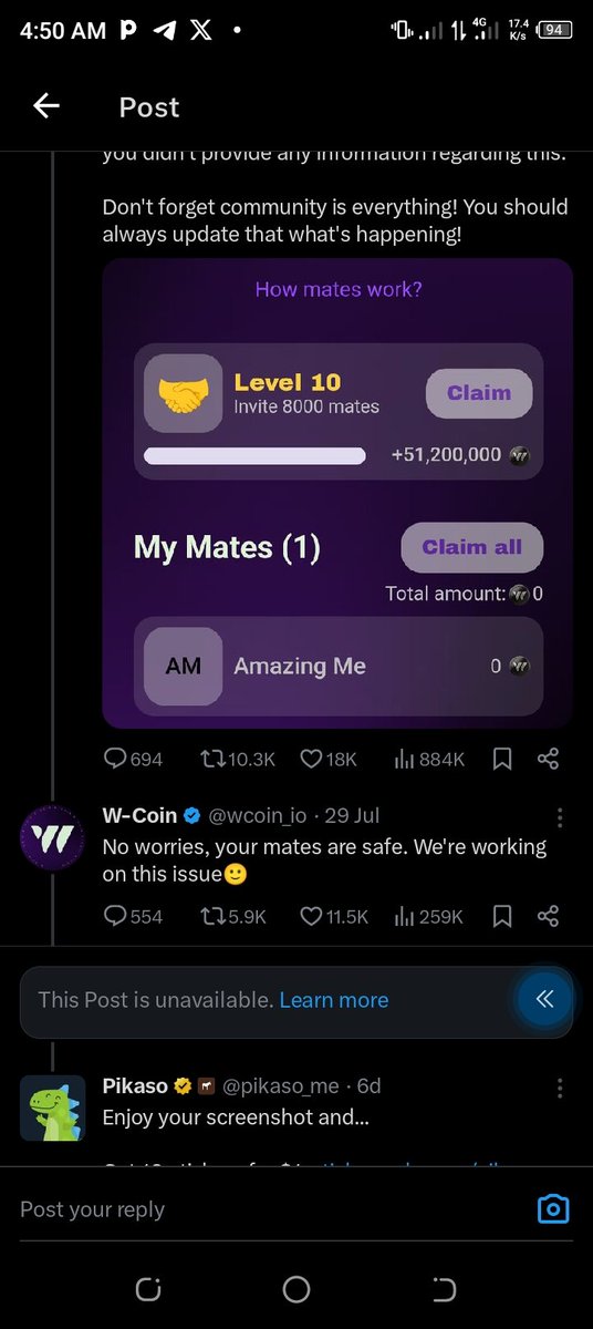 DikioIbifa68822's tweet photo. @wcoin_io @Crypto_Neuz https://t.co/MrkTHD8tPW