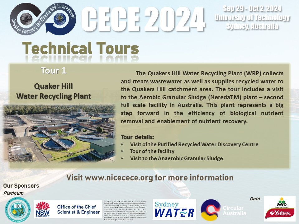 ARCNICEHUB's tweet photo. Join us for an exclusive technical tour of the Quakers Hill Water Recycling Plant during CECE2024, hosted by #SydneyWaternews ! 🌿📷 #InnovationNSW #R&amp;DNSW #OCSE #CECE2024

@arc_gov_au
@NSWCSE
@NSWGovernment https://t.co/lnn2qL20Cz