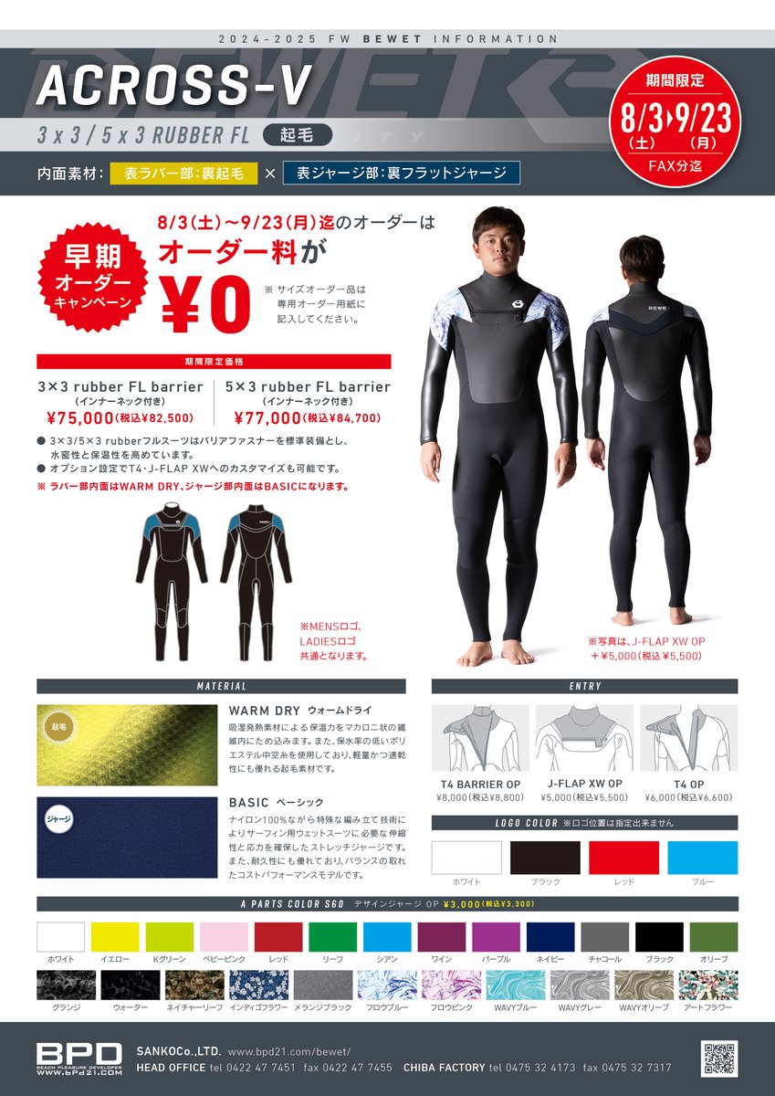 MAXIM セミドライスーツ 黒/グレー/ピンク サーフィン / SURFING