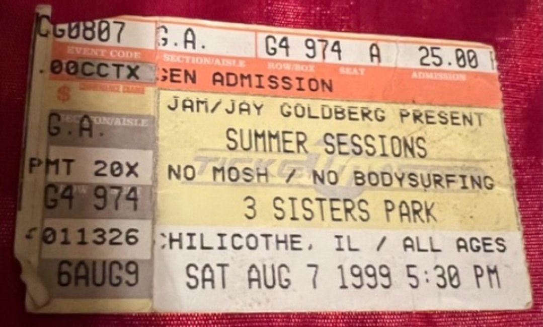 25 yrs ago. 1st time seeing <a href="/moeperiod/">moe.</a>, <a href="/SCI_Official/">The String Cheese Incident</a>, <a href="/GalacticFunk/">Galactic</a>, <a href="/KellerMusician/">Keller Williams</a> &amp; <a href="/govtmuleband/">Gov't Mule</a> on the same day!
2 weeks later, I started 1st adult job in Chicago. Stayed there 22 yrs, which paid for roughly 2000 shows in that time. Find what u love &amp; do it as much as u can