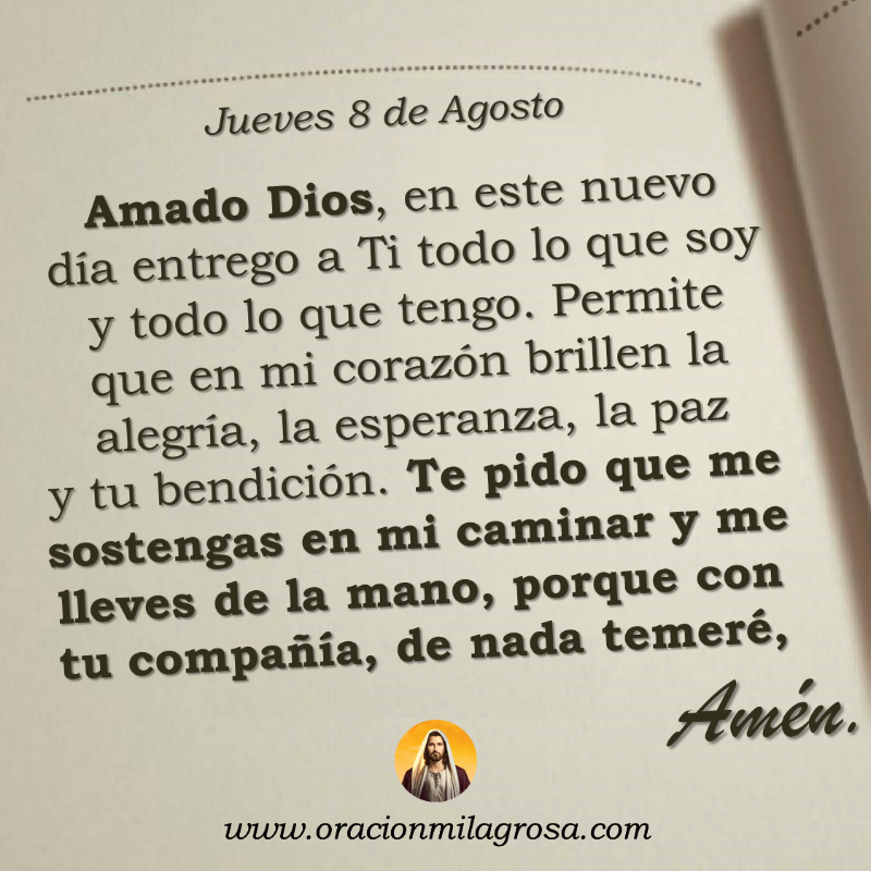oracion_milagro's tweet photo. Oración para el jueves 8 de agosto de 2024: https://t.co/c0Nq1QSUms
