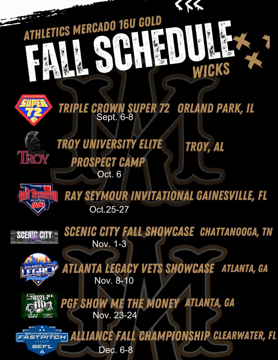 🥎 💥 Exciting Fall Schedule 🥎 💥 with an amazingly talented roster. Stay tuned for the reveal. 

#Fall2024 #Reloaded