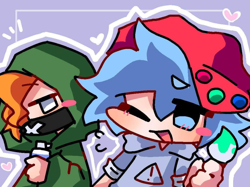 #FNFSoftMod
かなり前に描いたけどずっと放置してた絵🥵