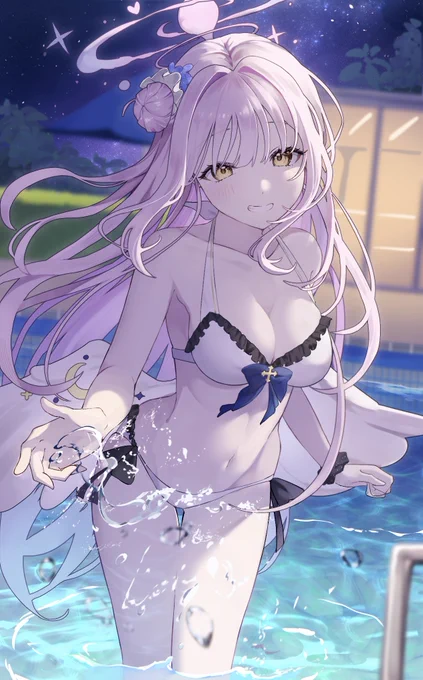 水着ミカ.*·̩͙あの夜をもう一度…#ブルアカ 