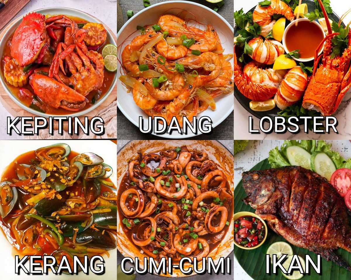 eksttra's tweet photo. kalian suka seafood yang mana aja? https://t.co/0e11ENOv3w