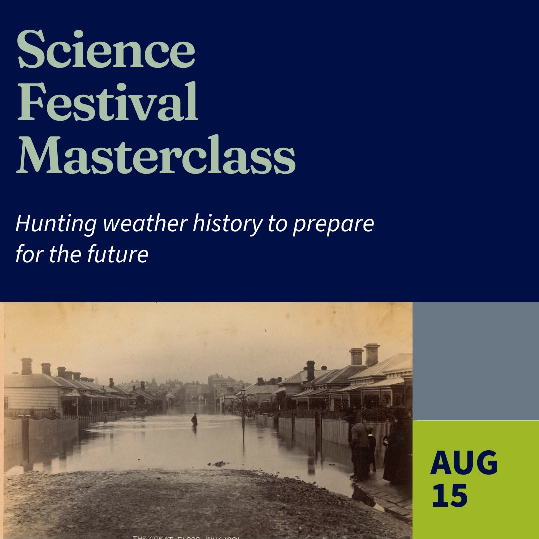 Science at Melbourne (@scimelb) on Twitter photo In this masterclass, <a href="/lindenashcroft/">Linden Ashcroft</a> will explore the good, bad and ugly of Australia’s weather history, and explain how we can prepare for a hotter and more extreme future. Tap to register ➡️ festival.science.unimelb.edu.au/science-festiv… In this masterclass, <a href="/lindenashcroft/">Linden Ashcroft</a> will explore the good, bad and ugly of Australia’s weather history, and explain how we can prepare for a hotter and more extreme future. Tap to register ➡️ festival.science.unimelb.edu.au/science-festiv…