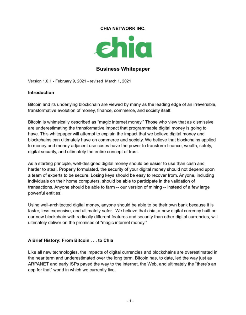 #CHIA Network $XCH 🌱

📃 <a href="/chia_project/">Chia Network</a> Business Whitepaper

#Crypto #Blockchain #Binance #Coinbase #Bybit #Kraken

chia.net/wp-content/upl…