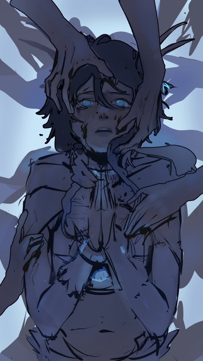 KallynneKmi's tweet image. Sketch vs Final of this old drawing 🙏🍃
#sketchvsfinal #venti #GenshinImpact