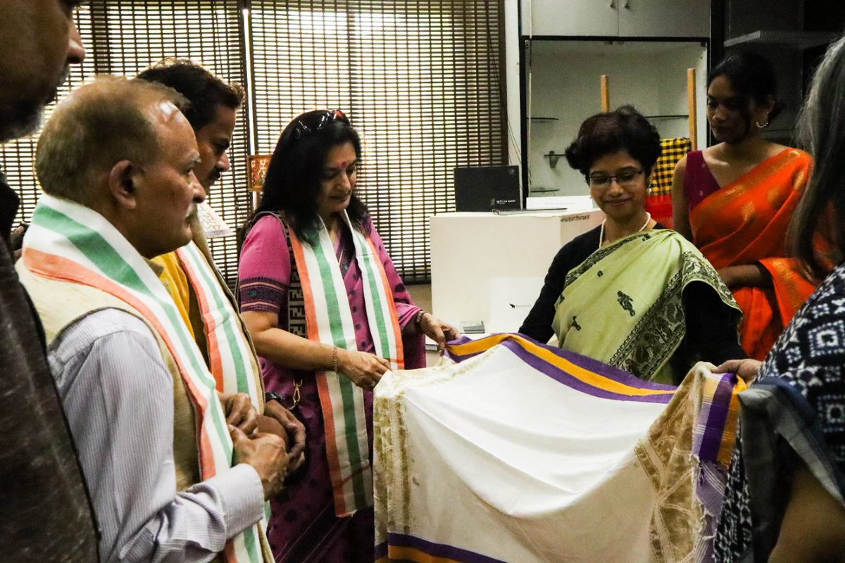 BengaluruNift's tweet image. National Handloom Day 2024: Glimpses of the celebrations and events, pt 1
#MyHandloomMyPride
#vocal4handloom
#myproductmypride

@TexMinIndia 
@NIFT_HO