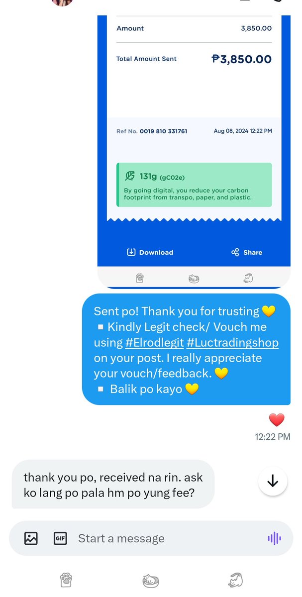 EDTrader1217's tweet photo. [3405] THANK YOU FOR TRUSTING ❤️

✅️ GGIVES TO GCASH (Via TOP UP)

#ElrodLegit #LucTradingShop 
lf  gcash lf Load to Gcash Trade lf paypal to gcash lf Gcash to paypal lf gcash to paymaya lf gcredit spaylater unverified gcash shopeepay grab cash out  ggives spaylater credit card https://t.co/KXjea6xclZ