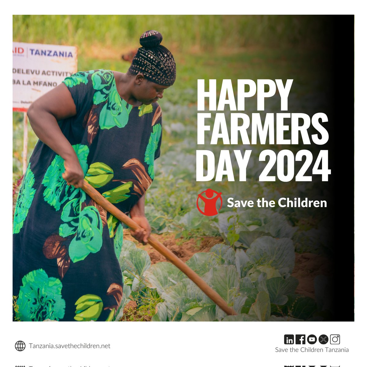 scitanzania's tweet photo. Happy Farmers' Day 🇹🇿

Let's invest in smart agriculture to combat climate change and prevent food shortages. Ensuring resilient farming practices is essential for the well-being of our communities and children.

#FarmersDay #SmartAgriculture #SaveTheChildren https://t.co/wjHzZ95uxc