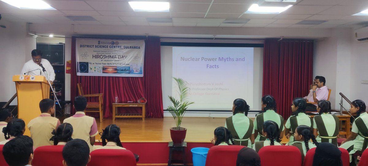 ncsmgoi's tweet photo. Glimpses of the Interactive #Workshop, Open House #Quiz and #FilmShow, organised by @dscgulbarga, a unit of @ncsmgoi, @MinOfCultureGoI, as a part of the Hiroshima Day commemoration, on August 6, 2024.
#HiroshimaDay #NuclearWar #AtomicBombs #Hiroshima #Science https://t.co/z5mxCrRRcc