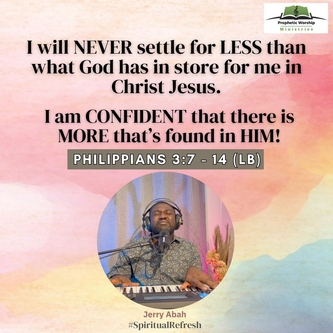 JerryAbah01's tweet photo. We must NEVER SETTLE FOR LESS! There is More that's found in Christ Jesus. Stay strong in Your Journey of Consecration and in Pursuit of Christ Alone through Faith. Amen!
#InChristAlone #GodChasers #InPursuitofGod #Jerry #Worship #Consecration https://t.co/tUnh3wkCjt