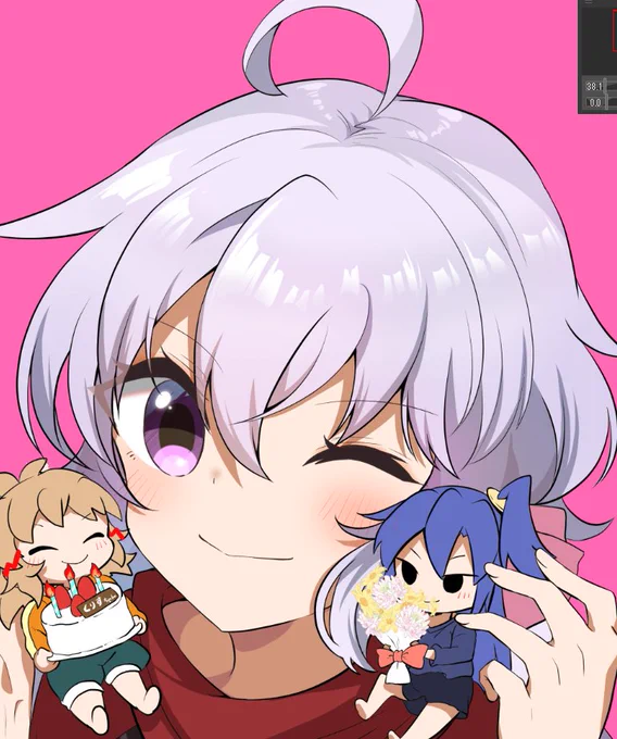 にっこり