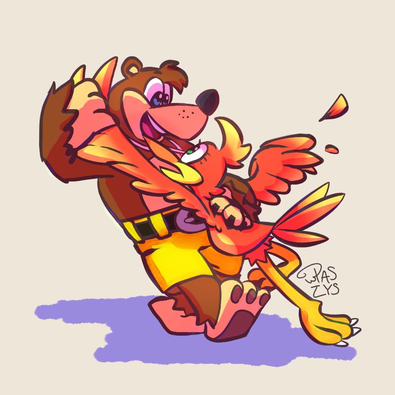 Paszys's tweet photo. Some #BanjoKazooie dancing https://t.co/X2YuChwt9H