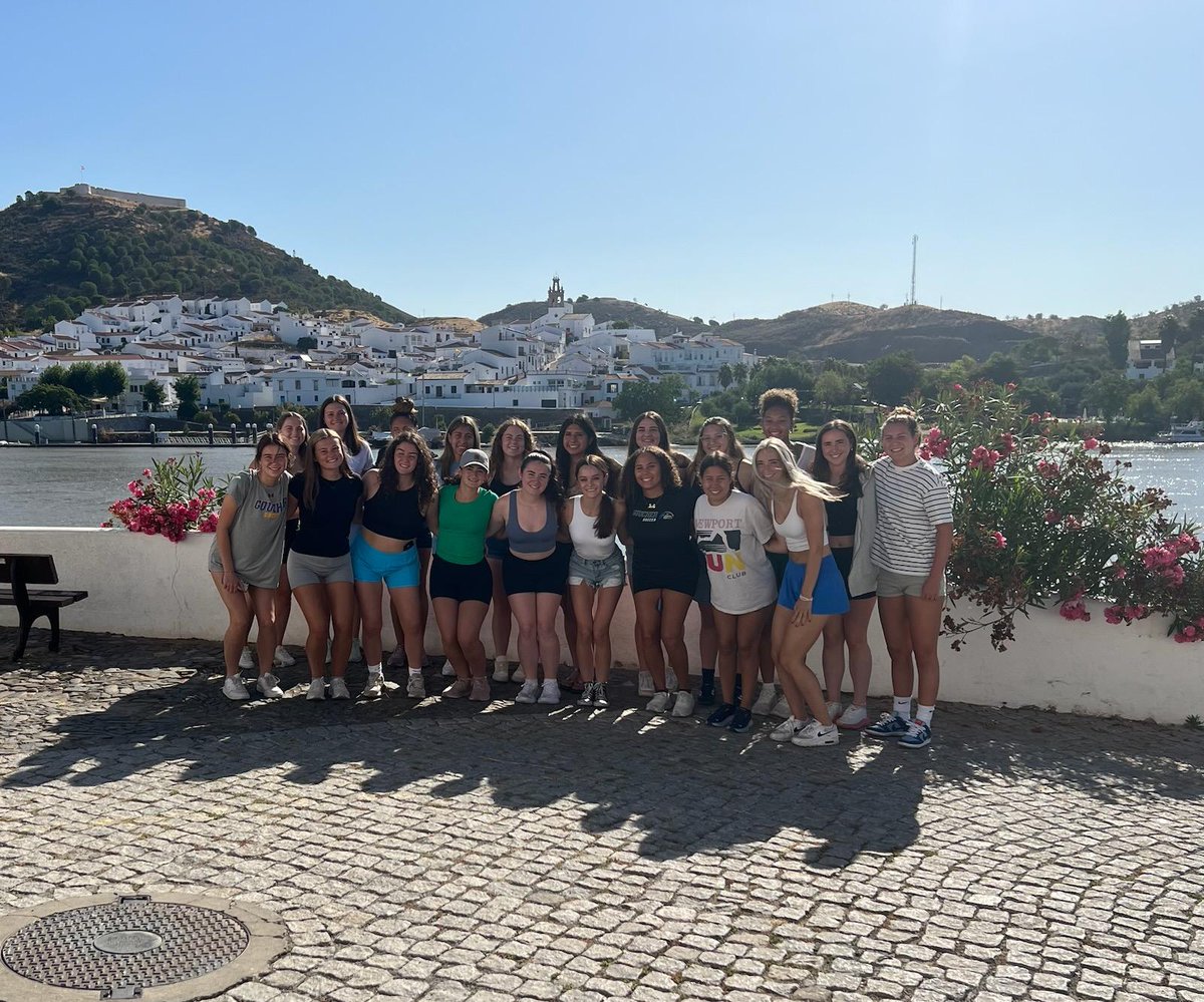 GoucherSoccer's tweet photo. Ziplinimg trip across the river from Spain to Portugal. Only Zipline that crosses country borders in the world https://t.co/kJHIyYDsnv