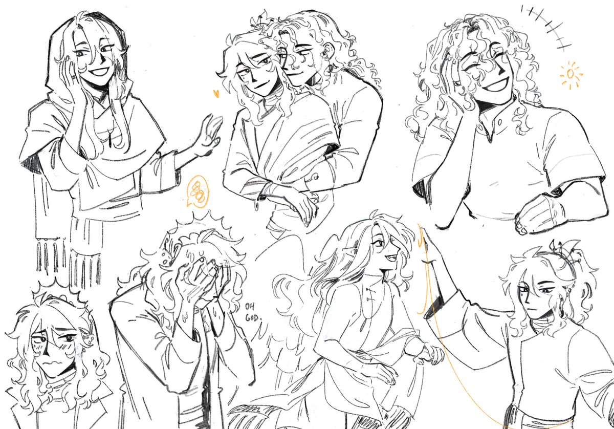 some sketches... finally had time to draw for the first time in what feels like forever!!!! it's not much but im just happy to be drawing again :] 