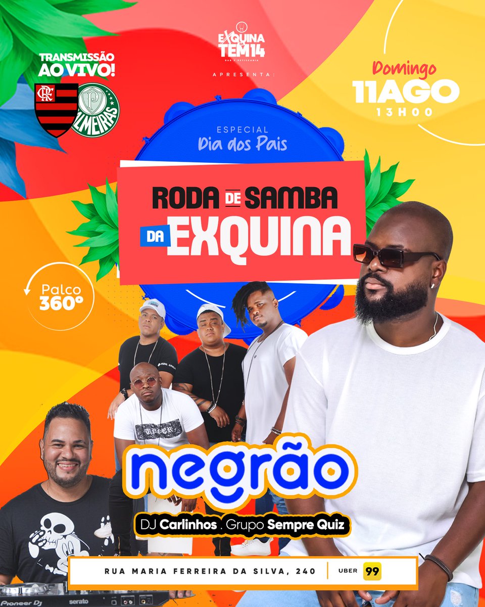 Domingão é dia de roda de samba em Manguapaz, Especial dia dos pais! 🤍🍻👏🏽