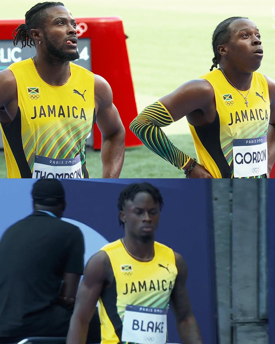 travismillerx13's tweet image. 🚨🇯🇲Jamaican men fail to qualify for the Olympic 4x100m final. #ParisOlympics