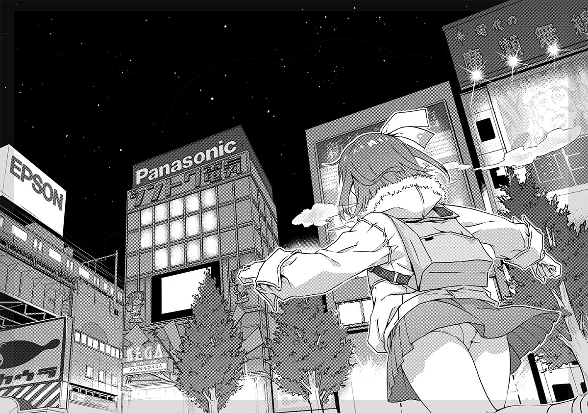 夏コミの総集編におまけで入ってる「16bit sensation Another Layer -avant-」はボクがネームを作って、みつみさんがキャラペンを入れて、ボクがチーフアシスタントで、うちのスタッフと原稿仕上げをしたマンガです~。いいですねぇ~。