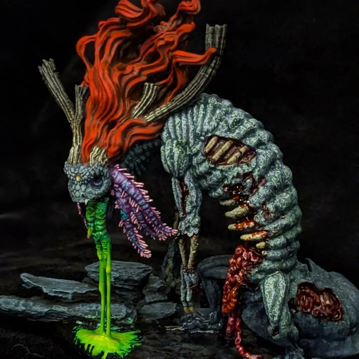 mechmonkey's tweet image. Finished 😃 Izanami.
Sculpt by @CobraMode3D 
#miniaturepainting #dungeonsanddragons 
#painting