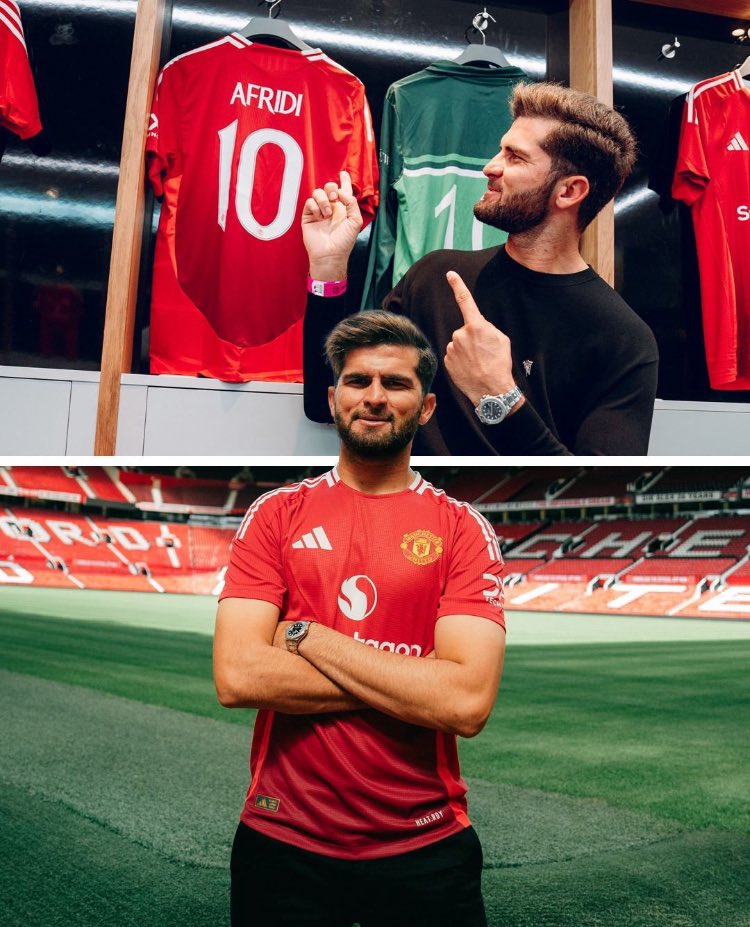 MusaMurad786's tweet photo. 🚨 BREAKING NEWS 🚨
@iShaheenAfridi visited the old Trafford
@iShaheenAfridi x @ManUtd https://t.co/aRlfZ92lMD