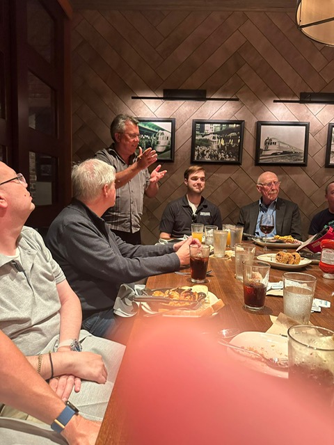 vert_MF's tweet image. More images from #SHAREkc2024 including Vanguard&apos;s Milt Rosberg and IBM&apos;s Bryan Childs with Andy Penlington.