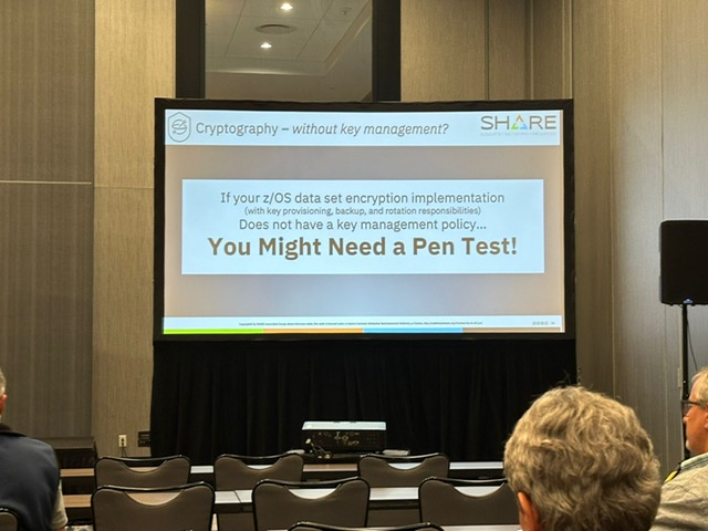 vert_MF's tweet image. More images from #SHAREkc2024 including Vanguard&apos;s Milt Rosberg and IBM&apos;s Bryan Childs with Andy Penlington.