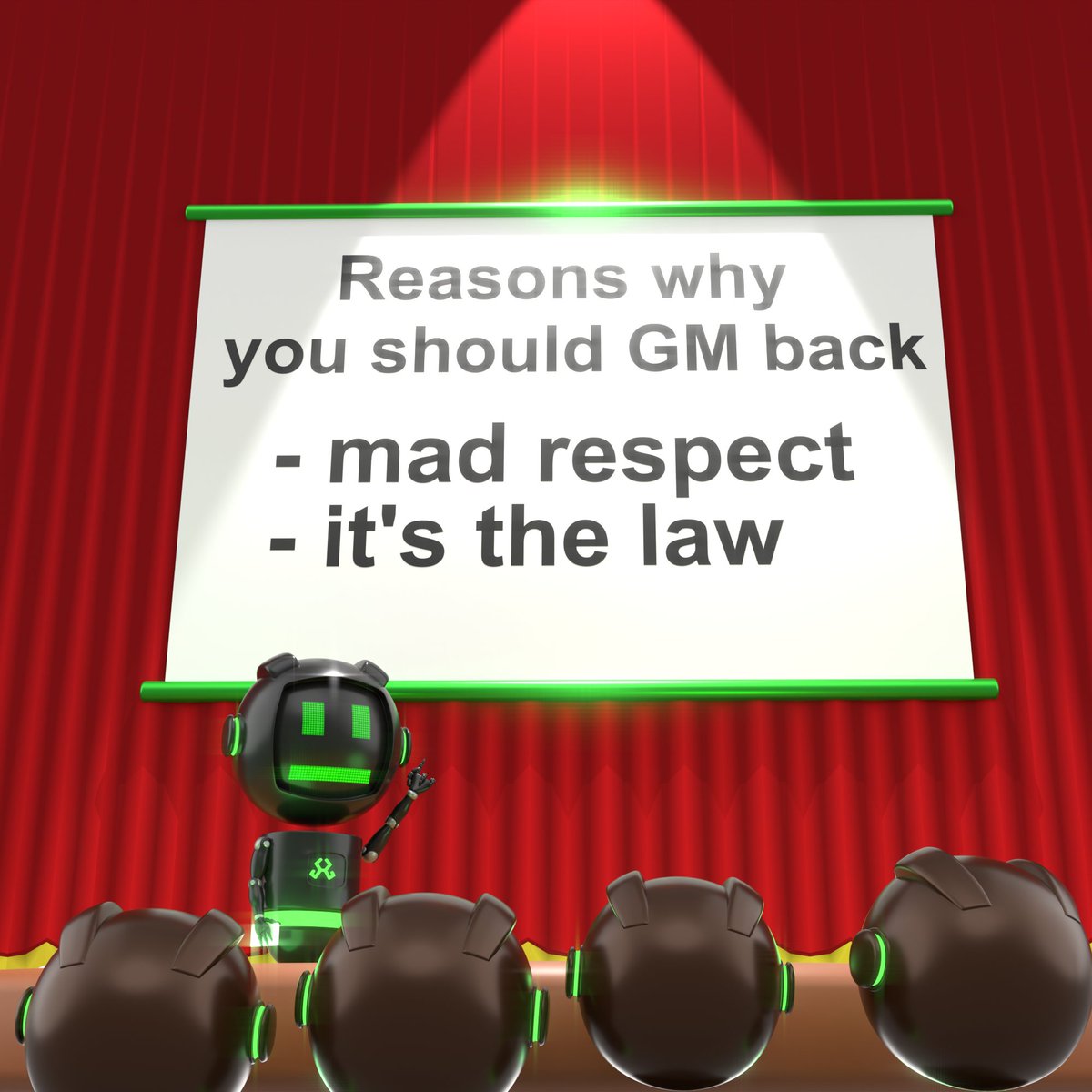 GM 🫡

Respect the law