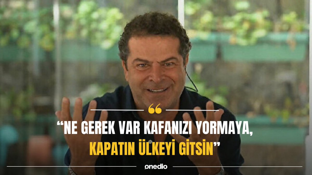 onedio's tweet photo. Gazeteci Cüneyt Özdemir:

"Ne gerek var kafanızı yormaya, kapatın ülkeyi gitsin.

Kapana kapana gidiyoruz. Eğlencesi kapanan ülke." https://t.co/ggZj2t6ZZH