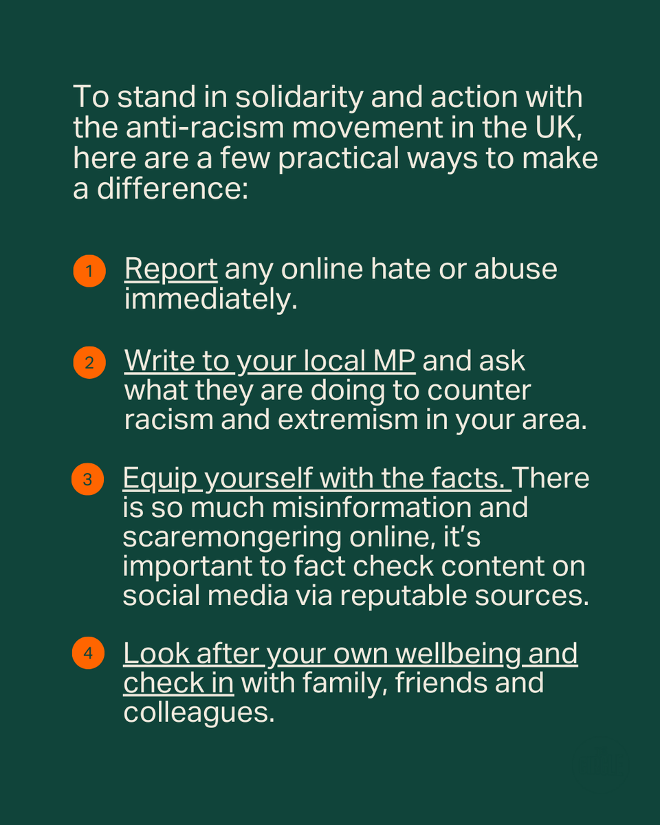 There is no place for racism, Islamophobia and violence in our communities.