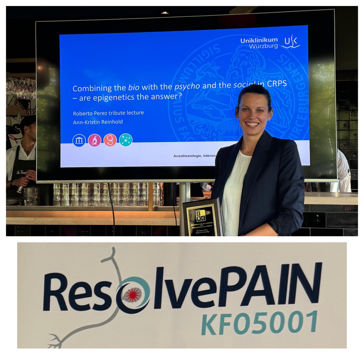 The Würzburg Group at #WCP2024 <a href="/ResolvePain/">ResolvePAIN</a> 
Being so proud of Ann-Kristin Reinhold 👏👏👏receiving the Roberto Perez Award for Research in #CRPS <a href="/CRPS_SIG/">CRPS SIG</a>