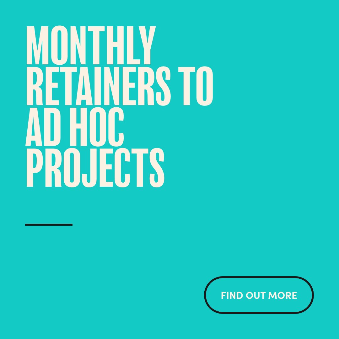 From monthly retainers to ad hoc projects, we’re here to support brands however they need us.

thedairyagency.co.uk/about