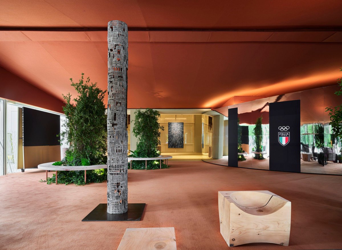Archello's tweet photo. Casa Italia at the Paris Olympics 2024 showcases a nexus between art, architecture, and sustainable design. Italian creativity and hospitality, emphasizing sustainability and aesthetic harmony.
https://t.co/86MyqT7qcl

#Olympics2024 #SustainableDesign #ItalianCreativity https://t.co/Ul2UGXXOnJ