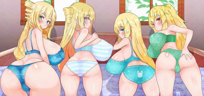 こちらもSkebリクエストありがとうございます!
うちのこしりならべ下着Verでし 