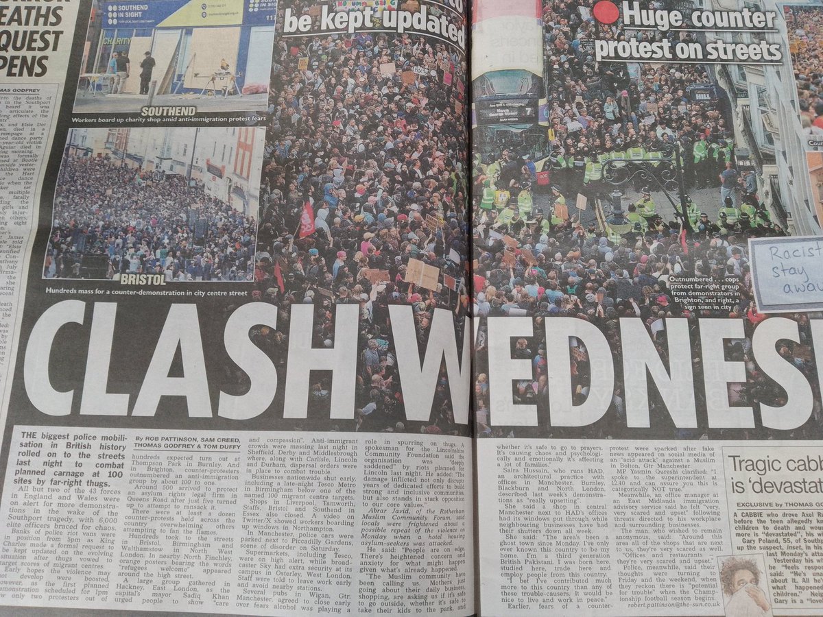 A massive police operation has kept the peace for now but communities remain apprehensive