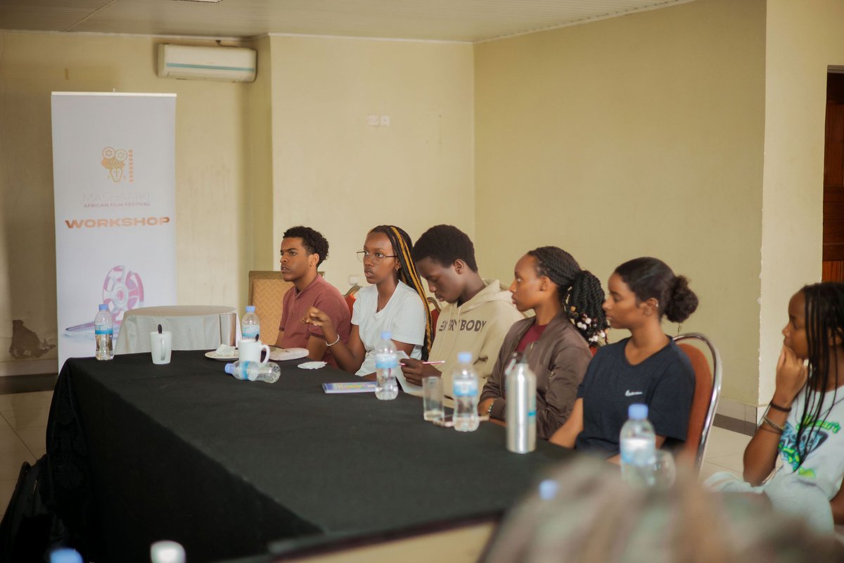 MasharikiFest's tweet photo. Dive into the world of mobile filmmaking with our ongoing masterclass, hosted by the Mashariki African Film Festival. Students from the @university_of_rwanda and @gha_rwanda are honing their skills and unleashing their creativity in filmmaking, all shot on mobile devices. https://t.co/8eft5iv3Ih