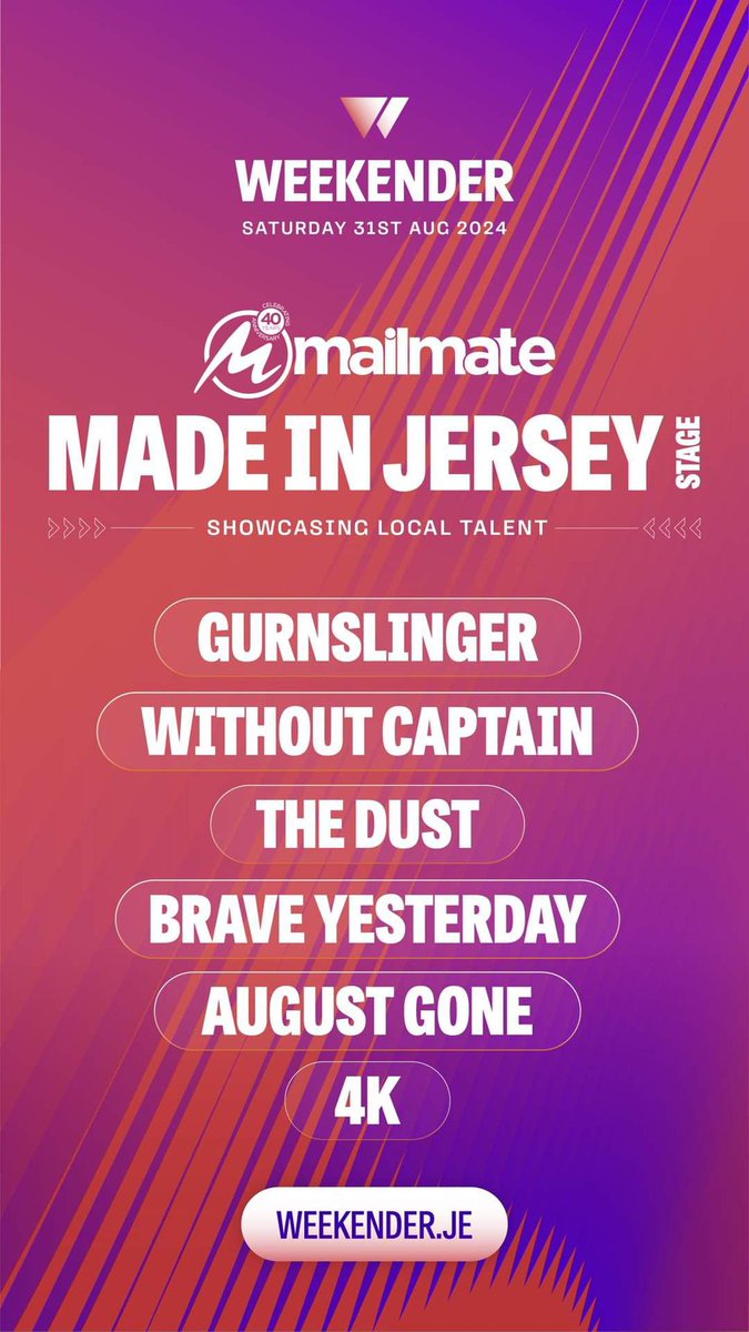 See you Saturday X @weekenderjersey