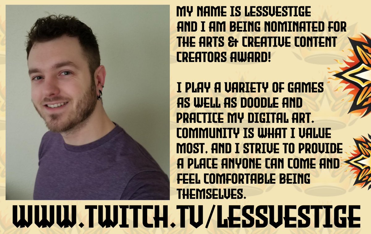 ChaosKastle's tweet image. @LessVestige community have nominated them for the ARTS &amp;amp; CREATIVE award PRESENTED BY @SaberMiniatures 👑

They deserve your votes and so do so many other amazing smaller content creators across ALL platforms! 🔥

Place your votes below!🔥🗳
chaoskrownawards.com